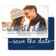 Navy Marker Photo Save the Date Cards Image 1 of 6
